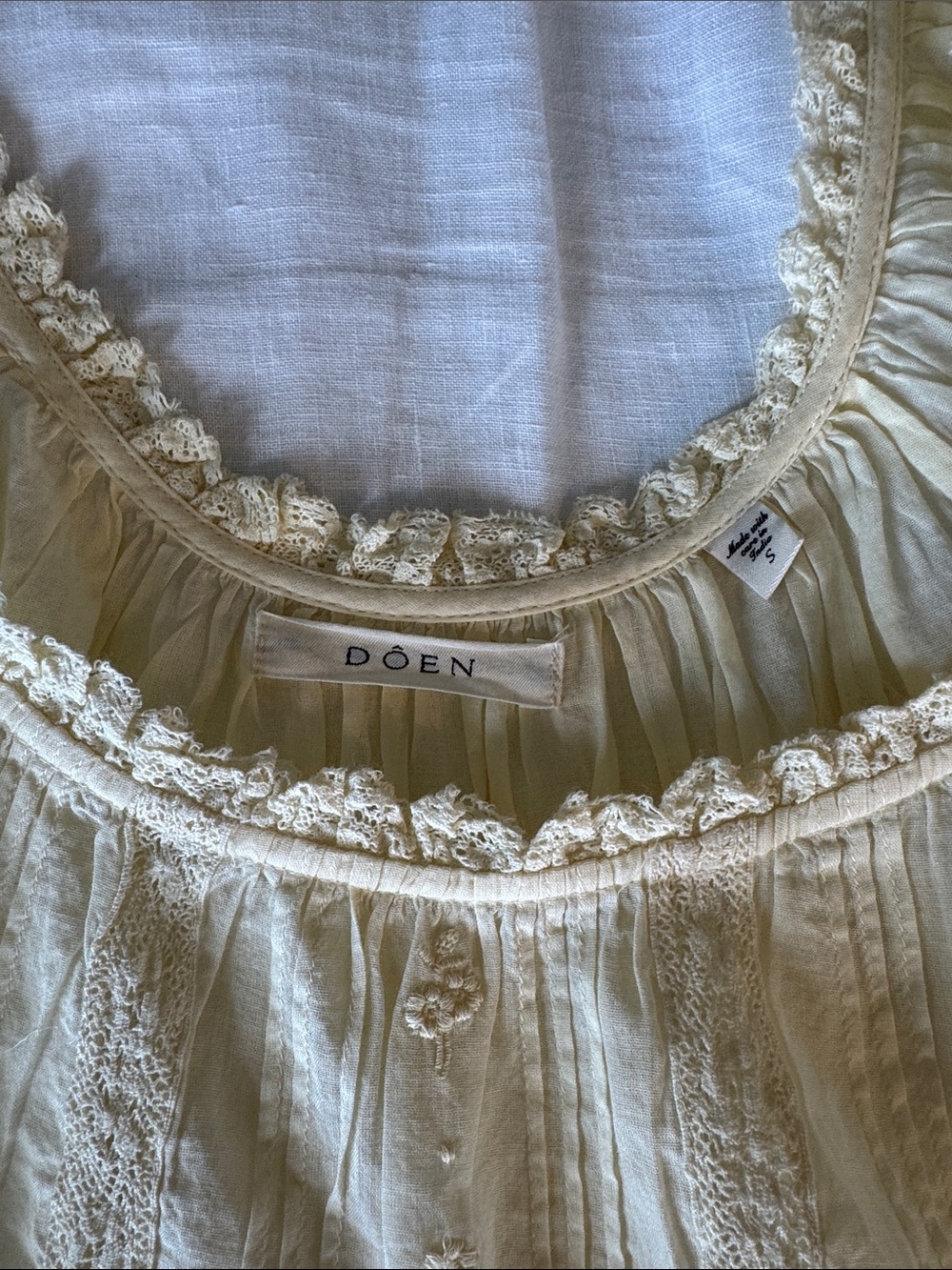 Doen Frederica Cotton Voile Top - Picture 9 of 9